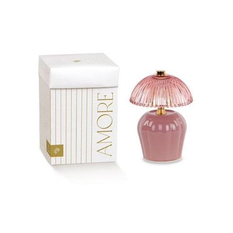 LAMPADA VETRO ROSA ANTICO C200542E H.145